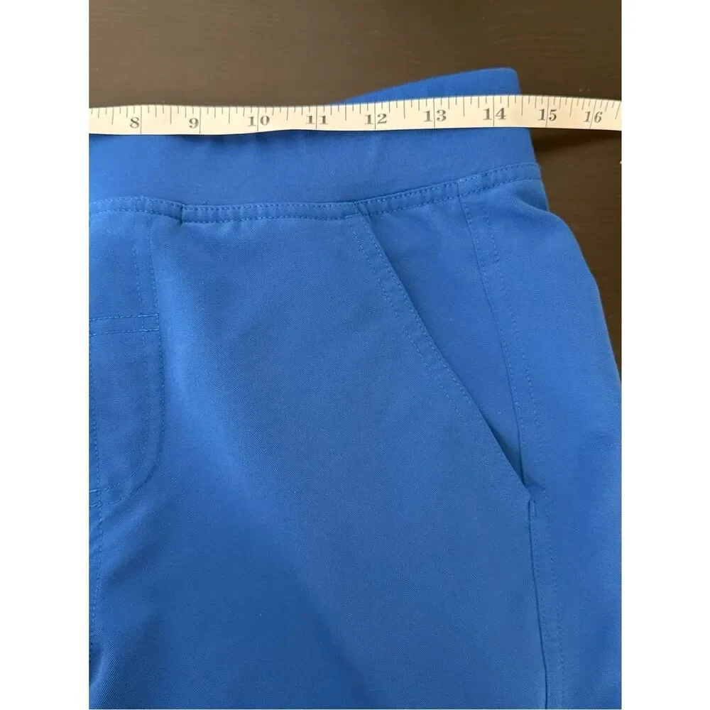 Figs Axim Cargo Scrubs Pants Mens Sz S Royal Blue Medical Doctor PO1657
